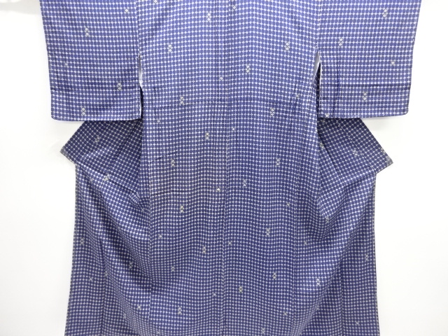 JAPANESE KIMONO / KOMON / FLOWER & GRID 